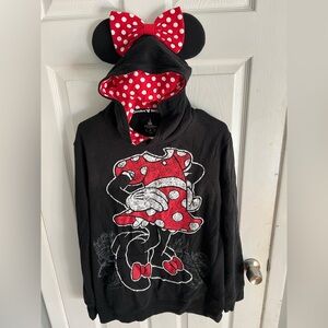 Minnie Mouse Disney Park Hoodie with Ears_ XL